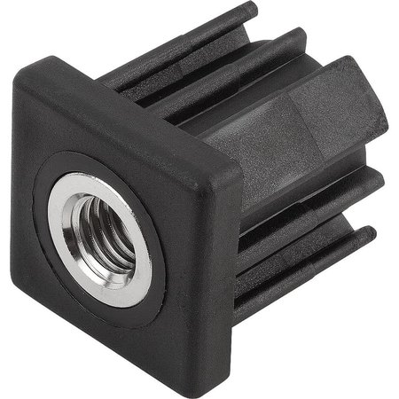 KIPP Screw Plug, 40 mm Dia, Black, Plastic K0430.204020